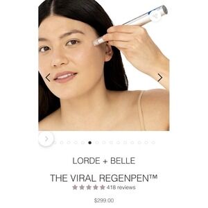 Lorde + Belle Viral Regen Pen Stimulate collagen $299 NIB/Sealed + 1 Free Serum